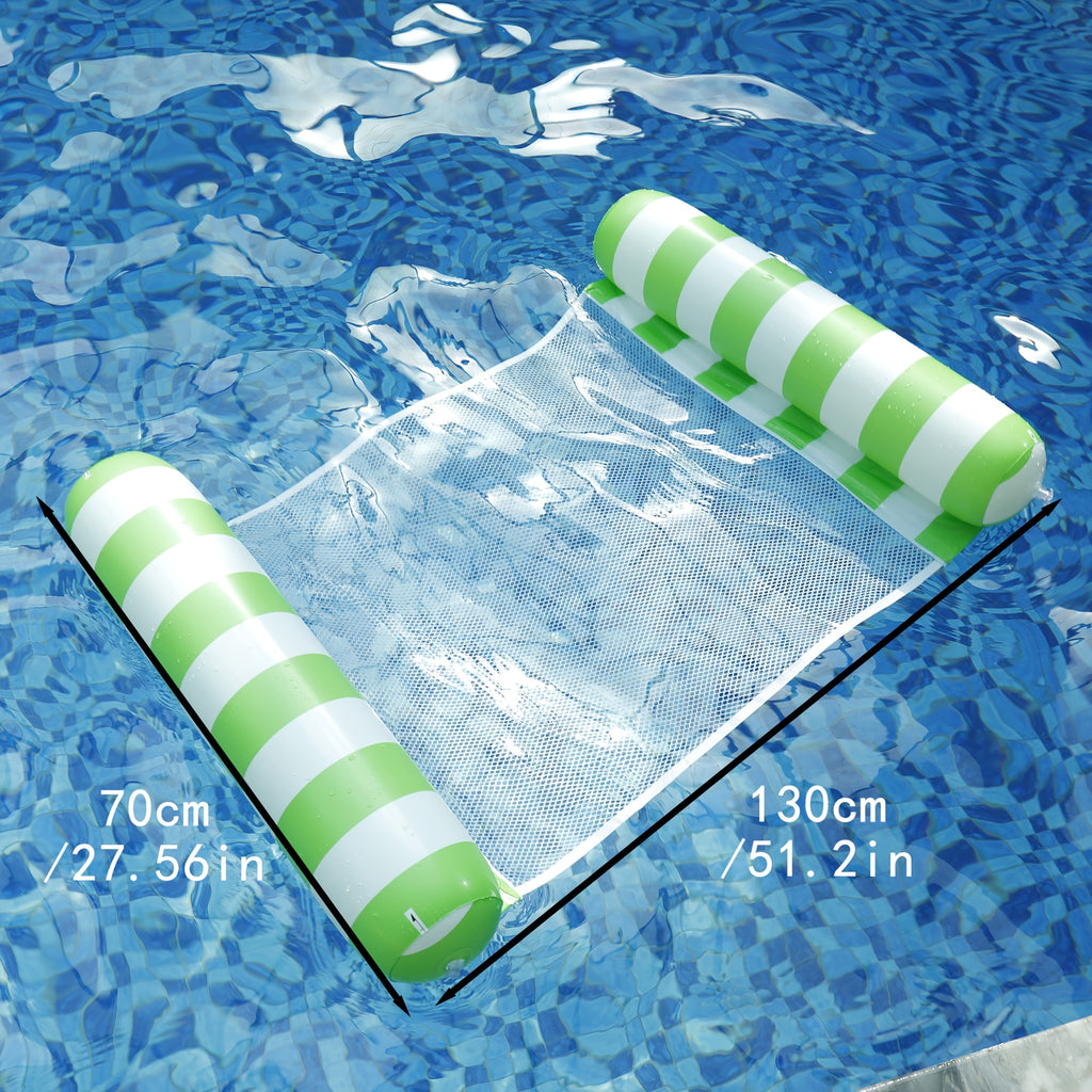Jixiangyu Adult Swimming Ring 4-in-1 Inflatable Floating Bed - Hammock, Lounger, Raft, and Exercise Saddle - Blue, Navy Blue, Rose Red - for Pool, Lake, Beach Leisure Float