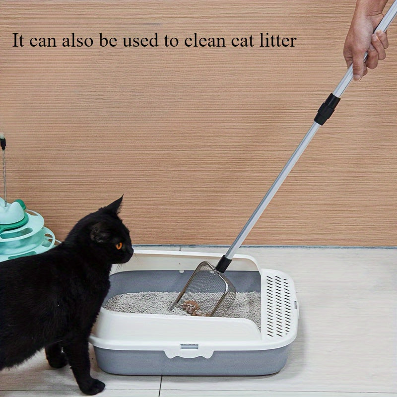 1/2pcs Stainless Steel Retractable Beach Sifter Scoop, Suitable for Treasure Hunting, Shell Collecting, Conch Collecting, Beach Combing, Can Also Be Used for Cleaning Cat Litter, A No-Bend Cat Litter Scoop