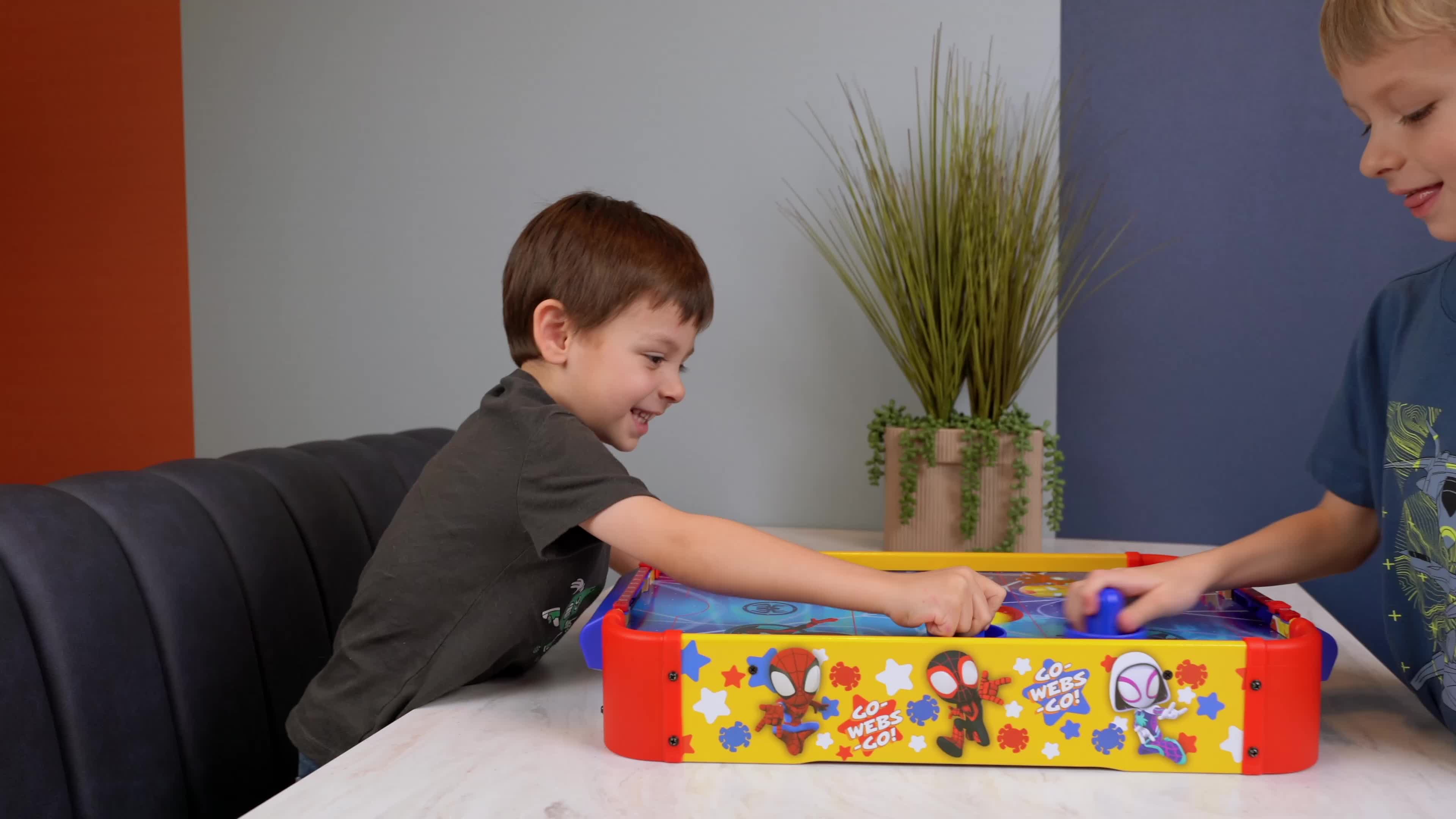Marvel Spidey And His Amazing Friends Electronic Tabletop Air Hockey (Wood)