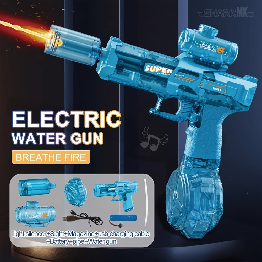New Electric Water Gun Toys, Automatic Water Guns, Children's Large Capacity Water Guns, Perfect Outdoor Water Guns for Swimming Pools, Beaches, Lawns in Summer - Fun Gifts, Birthday Party Gifts