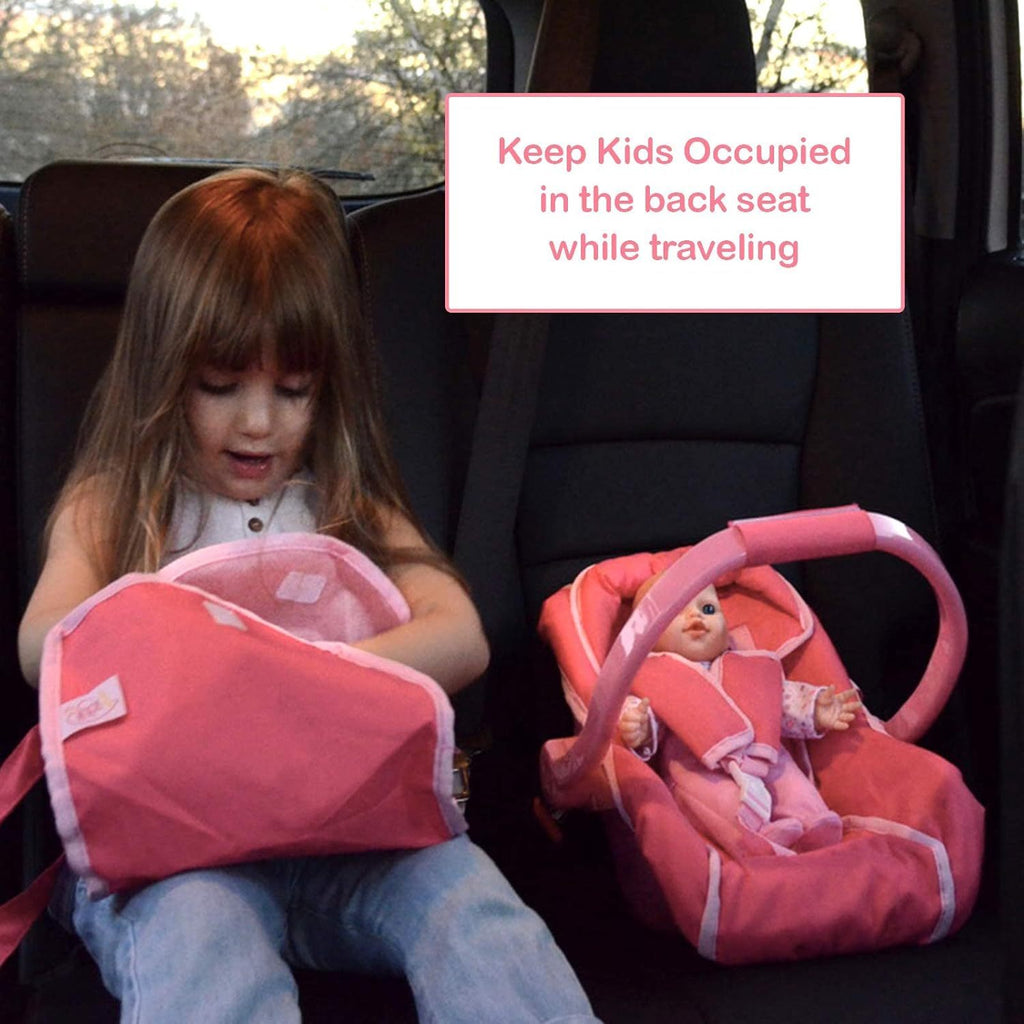 Baby Doll car seat for Dolls Unicorn - Great Baby Doll Accessories for Travel