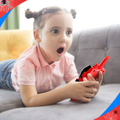2 Packs Walkie Talkies for Kids, Spider 2-Way Radio Toys for 3 4 5 6 7 8 9 10 11 12 Boys Girls Valentine's Day Easter Back to School Halloween Christmas Birthday Thanksgiving Parent-Child Activities Gifts