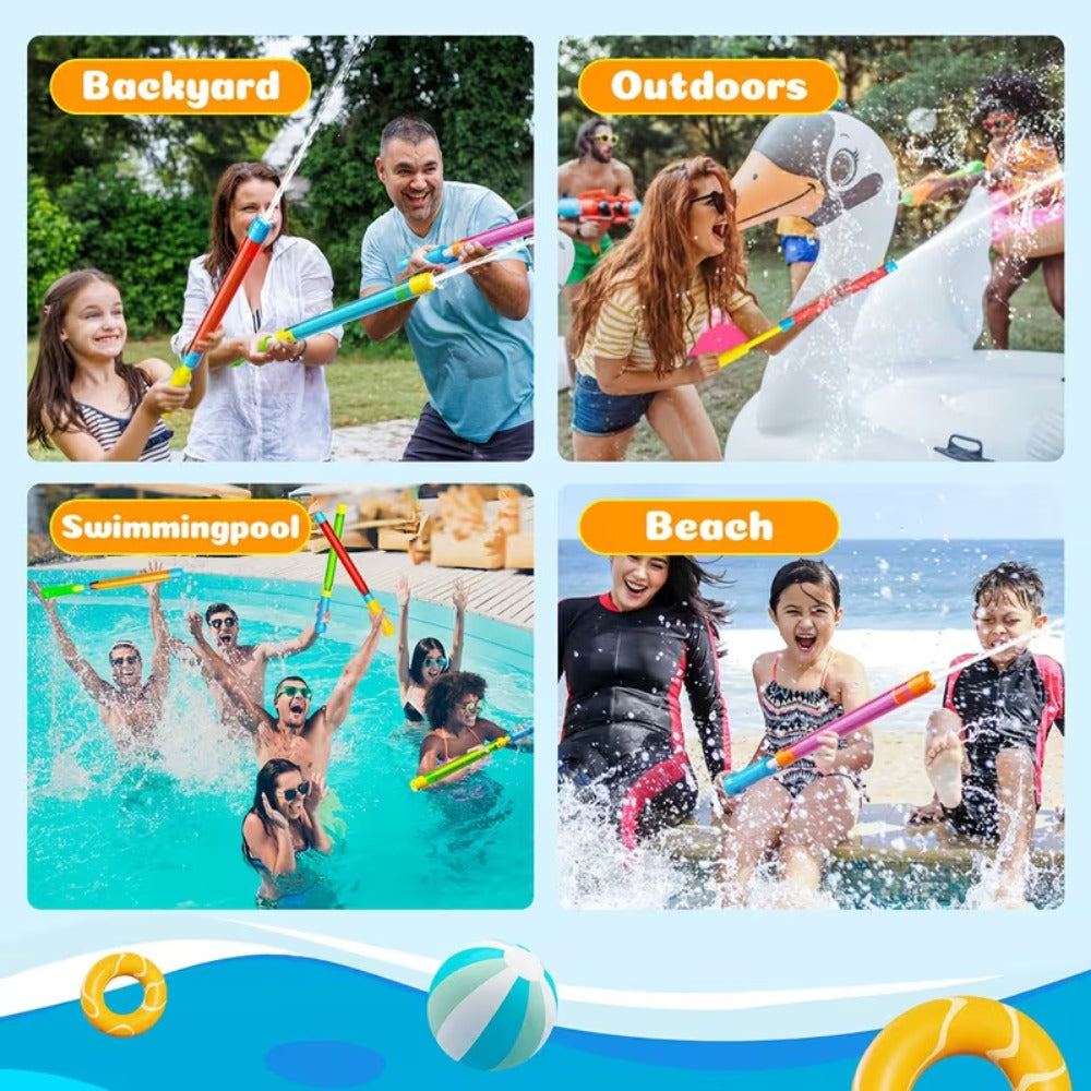 [|Summer Carnival] 4/6/10/24pcs Water Gun Set, Children's Water Guns, Suitable for Summer Pools, Beaches, and Outdoor Water Play, Perfect as a Party Gift