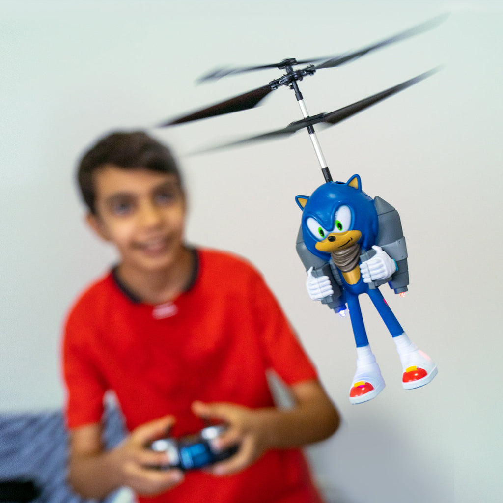 Sonic Boom Sonic 2.5 Channel IR Jetpack Flying Figure Helicopter
