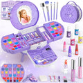 Real Washable Kids Makeup Kit for Girls - Non-Toxic & Safe Play Set, Princess Dress up Toys, Birthday & Christmas Gifts, Toys for Kids Girls 3+