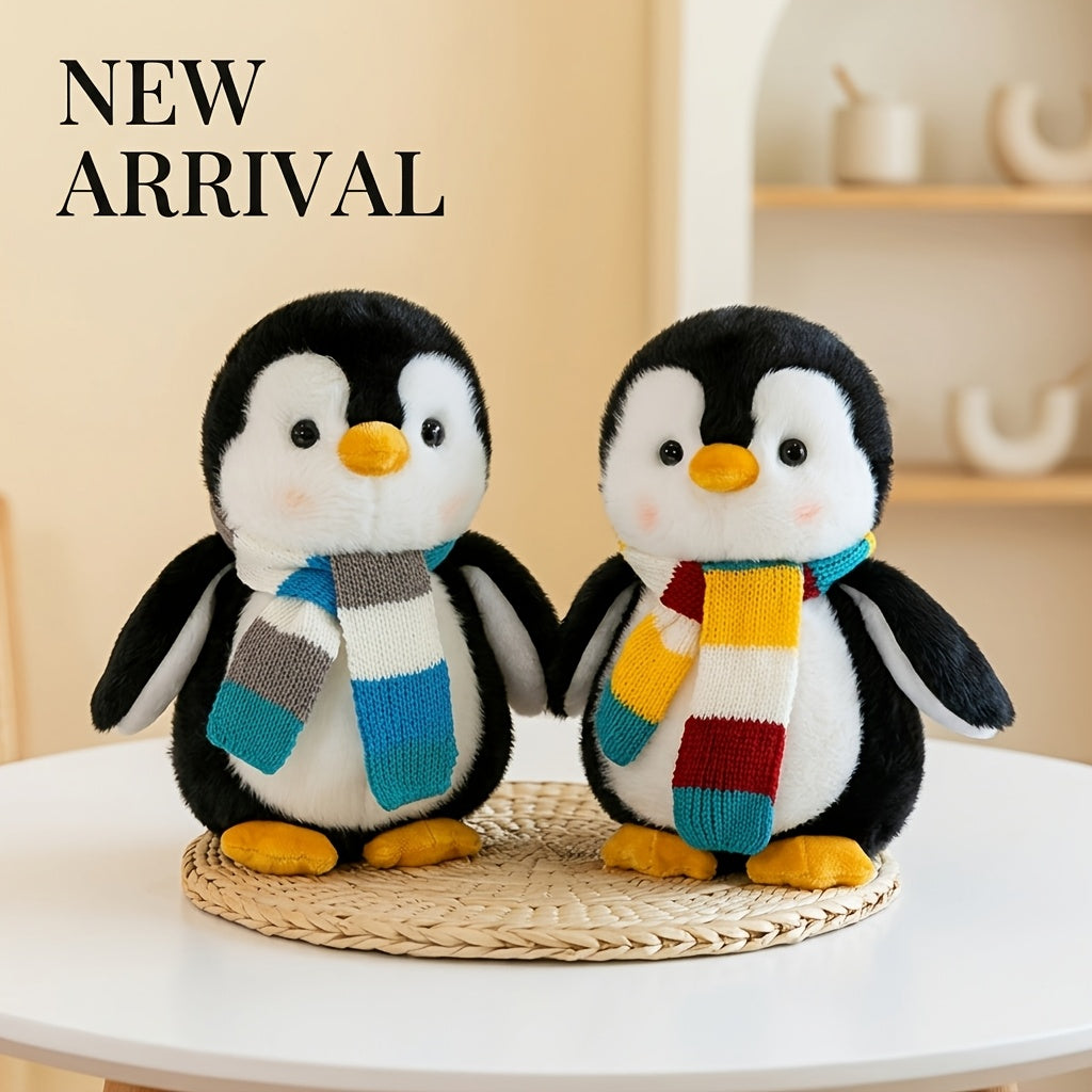 Cute Scarf Penguin Plush Toy, Soft Penguin Plush Toy, Desktop Sofa Doll, Birthday Valentine'S Day Thanksgiving Christmas Gift, 1pc