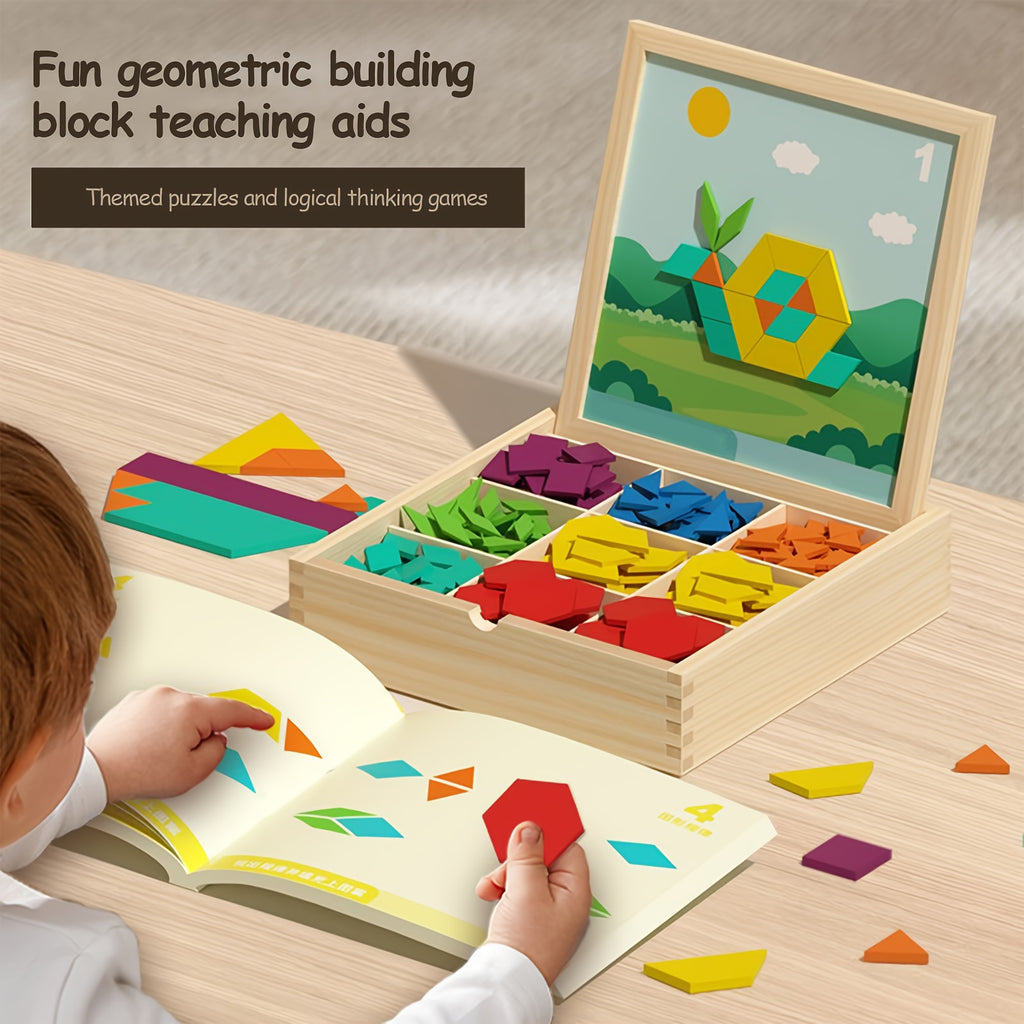 Creative Magnetic Wooden Puzzle, Jigsaw Puzzle Toys, Educational Interactive Educational Toys, Geometric Figures Cognitive Learning, Birthday Gifts, Holiday Gifts