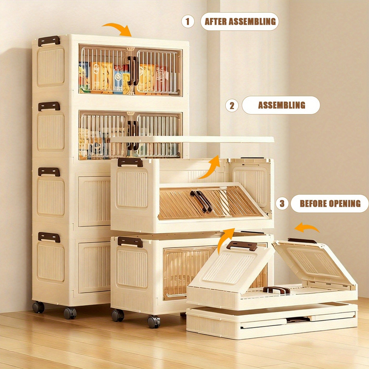 Curio Display Cabinet, Clear Acrylic Glass Door Blind Box Figure Display Case, Dust-Proof Showcase And Toy Storage Organizer Great for Retail Shelving And Retail Display Stands, Living Room Suitable for Mini Toys, Collectibles