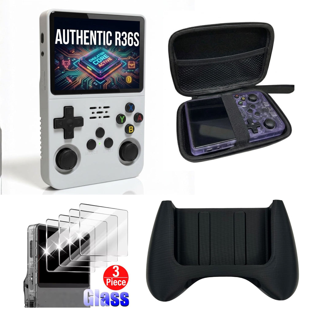 Authentic R36S ArkOs 128GB Game Console Retro Handheld 3.5 Inch IPS Screen Portable Gaming Device