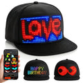 4Th of July Decor: 2026 New LED Hat, Controlled Via Multilingual App for Editing of Lights (Text, Music, Images, Drawings), Suitable for Parties, Club Dance Voting, a Cool And Trendy Gift, Suitable for Boys And Girls, Father'S Day Gift
