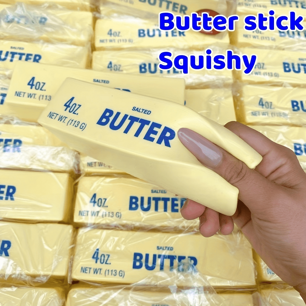 7pcs Squeeze Stick Stress Relief Toy - Super Soft Slow-Rise Butter Stick, Cloud-Soft Sensory Relax for Ages 6+, Stocking Stuffer & Easter Basket Favor