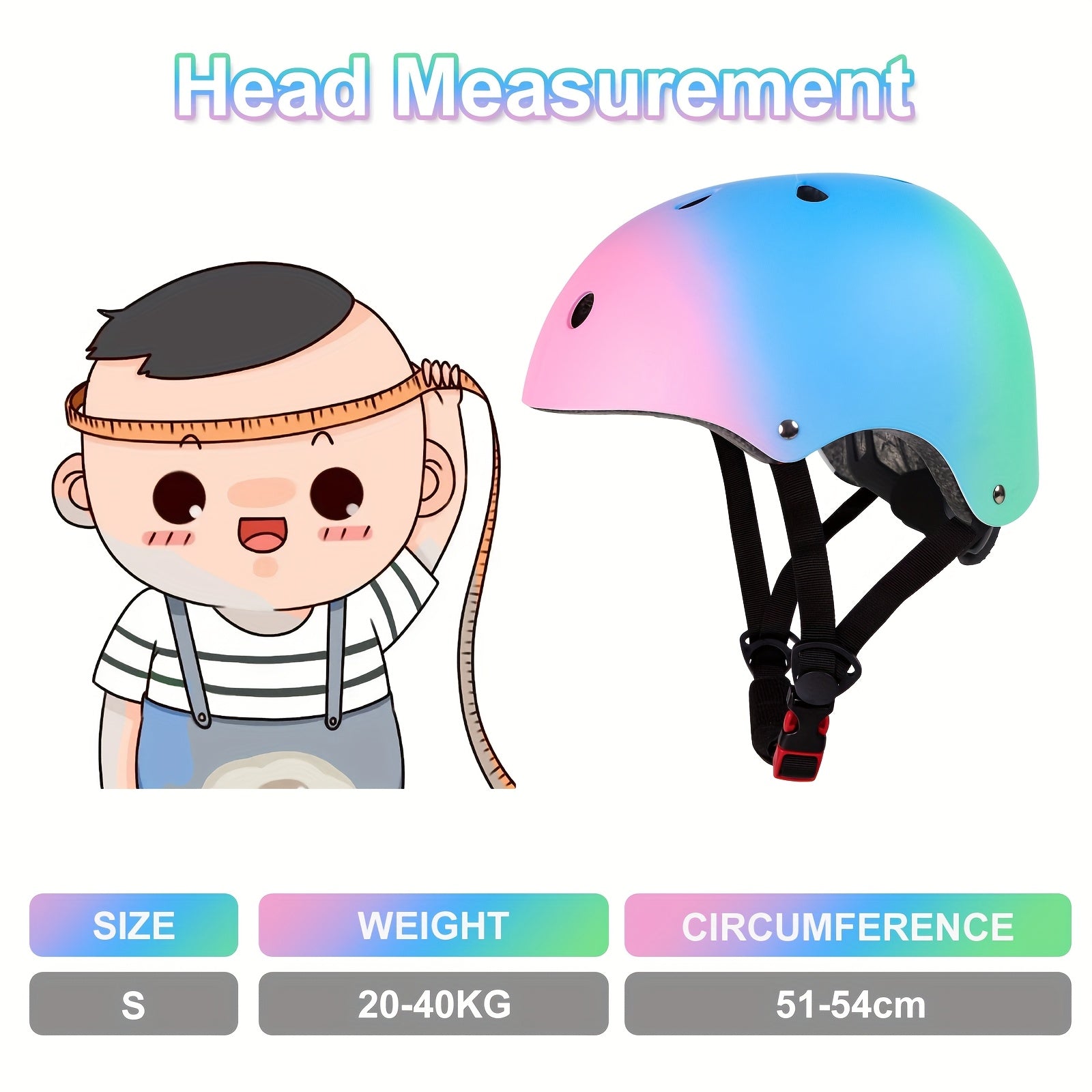 Lightweight Helmets for Children Aged 5 And Above, Suitable for Boys And Girls, Including Protective Gear for Various Sports. This Set Features a Bike Helmet Along with Knee And Elbow Pads for Safety While Cycling