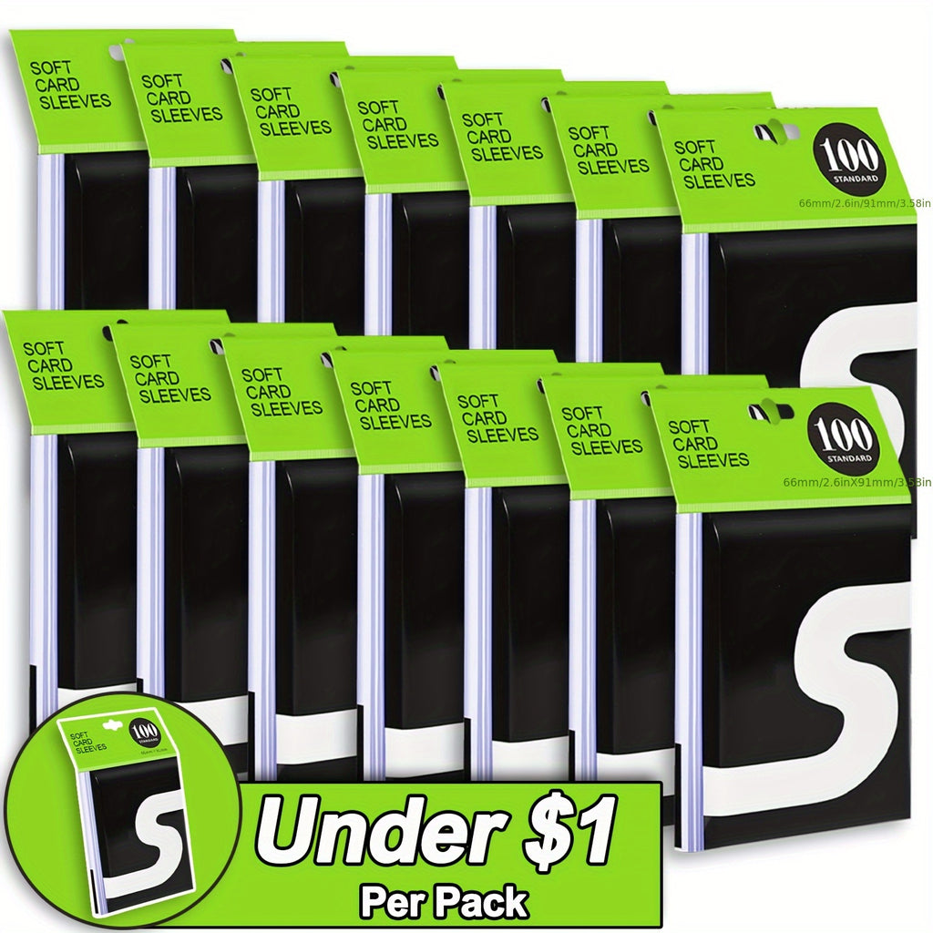 300/700/1500/ 2200/3800/5400/21000 Counts Card Sleeves, Penny Sleeves for Trading Cards, Baseball Card Sleeve, Clear Trading Card Sleeve, Soft Plastic Card Protector Sleeve for Sports, Football, Game Cards