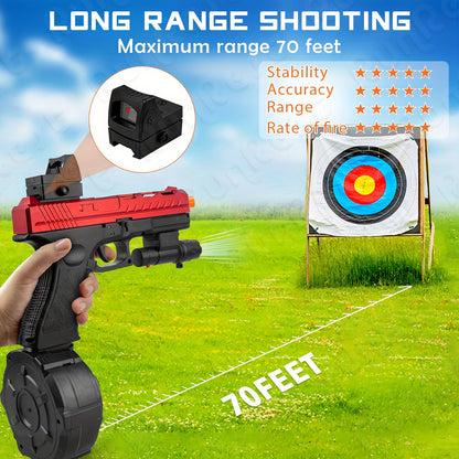 New Toy Gun Electric Full Auto Shooting Toy, Outdoor Sport Interactive Game Toy, Rechargeable Portable Gun Toy High-speed Splash Ball Toy Rifle, Long Battery Life - Suitable for Team Collaborative Game Toys for Outdoor And Indoor Activities.