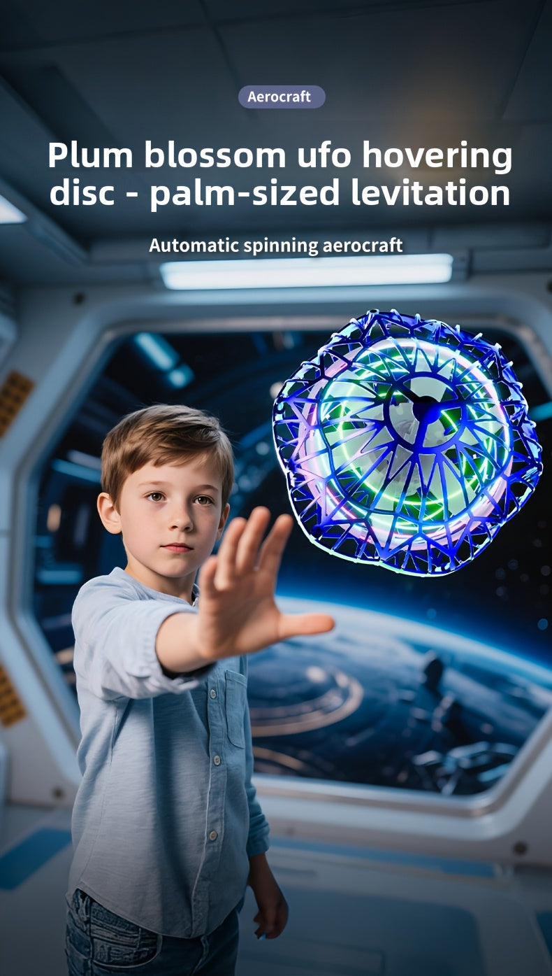 New Upgraded Smart Sensor UFO Flying Hovering Ball - Hexagonal Spinning Saucer Drone with Autonomous Flight, Hovering Toy for, / Flying Robot ( Party Christmas Gift)