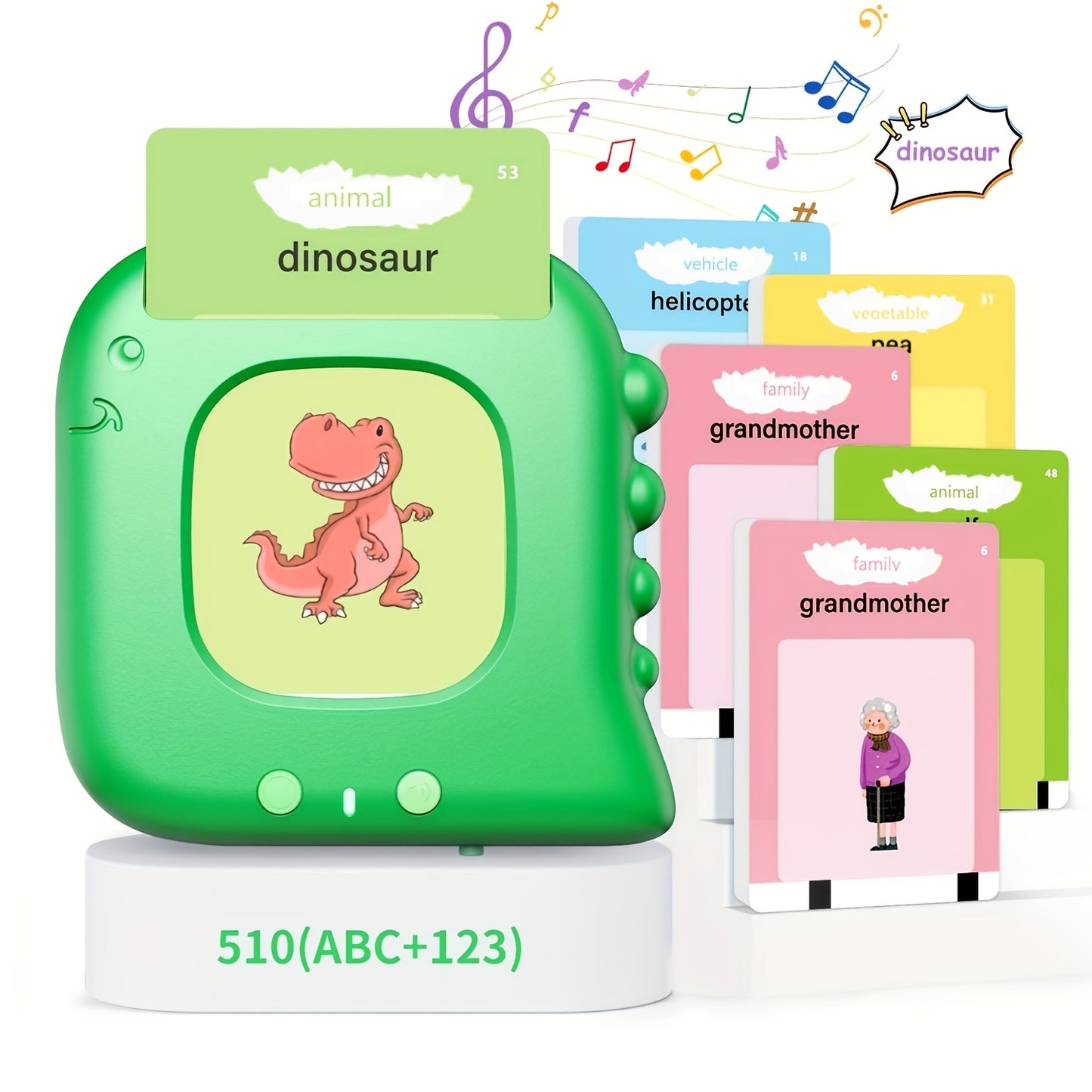 Talking Flash Cards for Preschooler 3 4 5 6 Years Old, Language Learning with 224-510 Words, Pocket Speech Relax And Autism Playthings, Children's Sensory Educational Device,, Learning Educational Gifts for Boys And Girls.