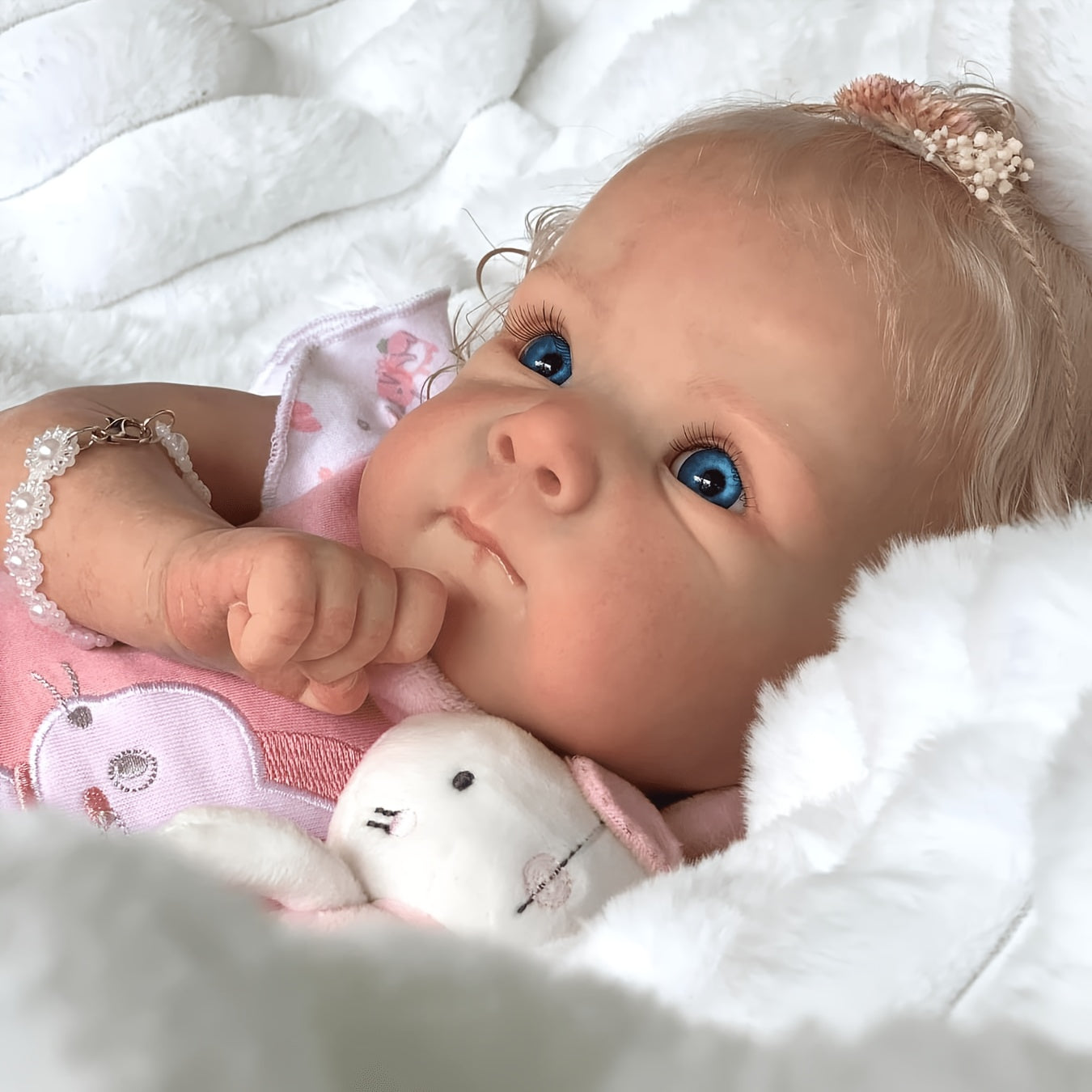 [Perfect Birthday Presents] Completed 16-Inch (42Cm) Reborn Baby Dolls That Appear Lifelike, Handcrafted Realistic Newborn Baby Doll, a Lifelike Baby Girl Toy Suitable for Ages 3 And Up, Perfect for Birthday Presents