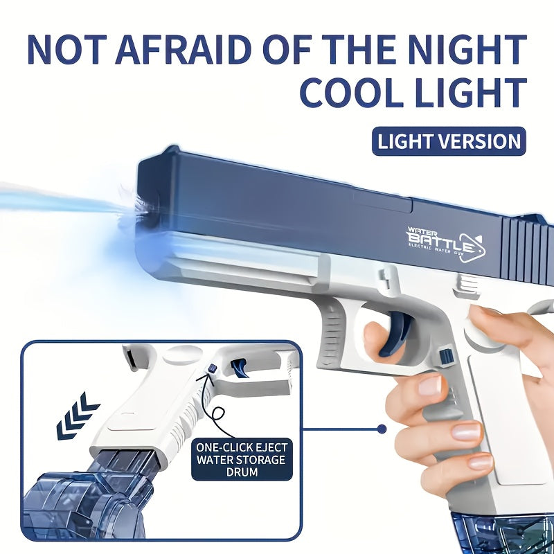 Pink/blue High-capacity Automatic Water Gun - A Long-range, Durable Toy with Dual Magazines And An Ergonomic Grip, Perfect for Summer Swimming Pools And Outdoor Entertainment, A Toy Gun