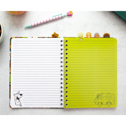 Scooby-Doo Mystery Machine 5-Tab Spiral Notebook With 75 Sheets
