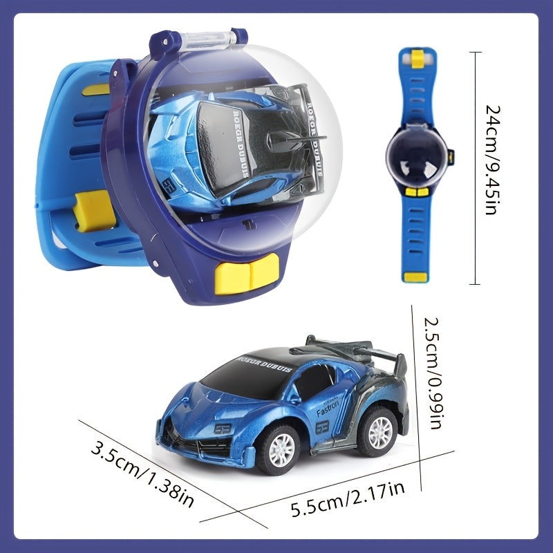 Kids Remote Control Car Toy, Alloy Metal, 2. 4 GHz Wireless, USB Rechargeable With Flashing Lights, Sports Theme, Push Button Control, Battery Powered, Gift For Boys & Girls - Available In Black, Blue