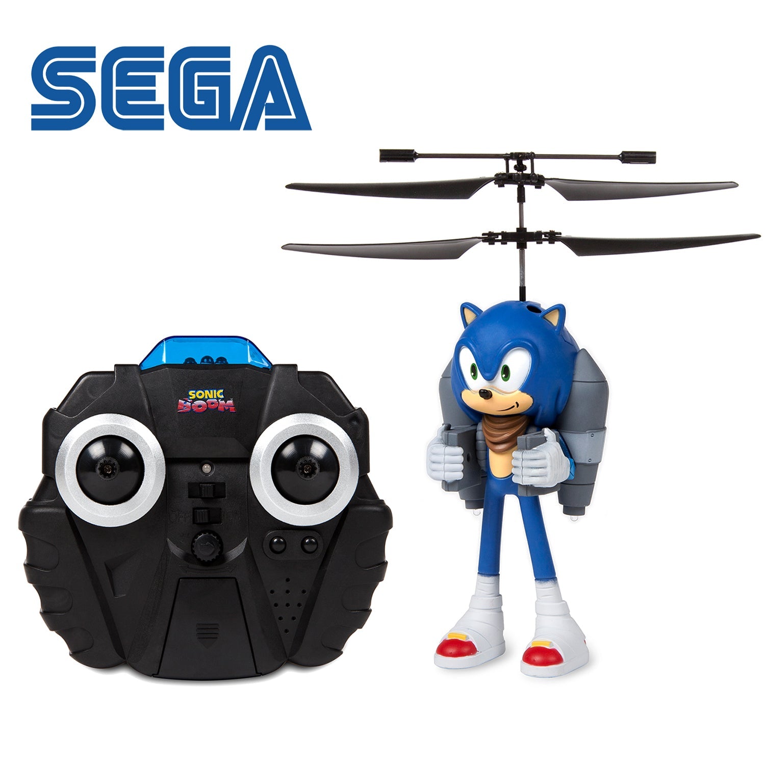 Sonic Boom Sonic 2.5 Channel IR Jetpack Flying Figure Helicopter