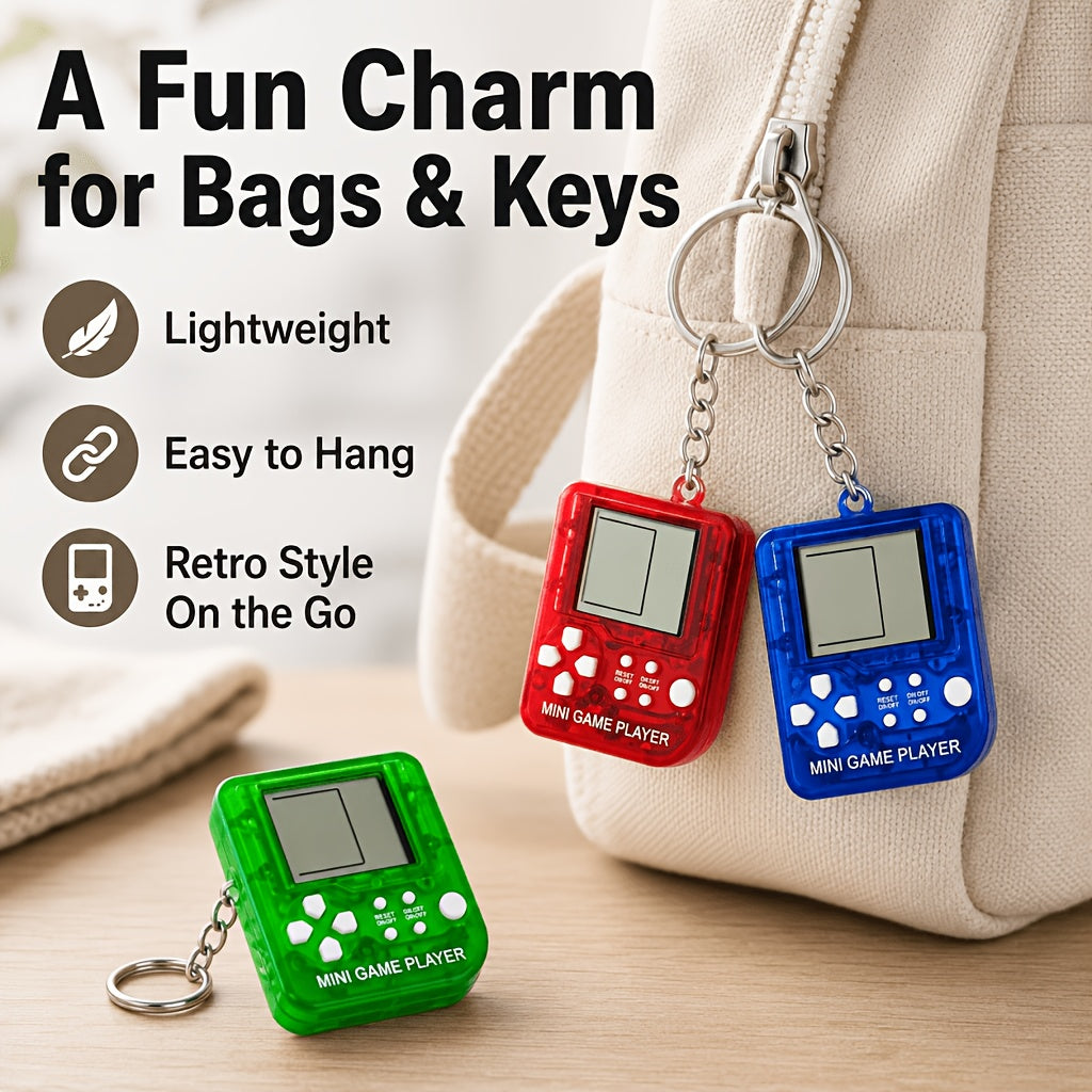 24/18/12/6pcs [Game Keychains] Mini Game Keychains | Video Game Party Favors for Kids, Boys' Birthday Supplies Gaming Party Favors Classroom Prizes Random Color