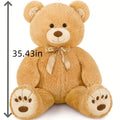 Giant Teddy Bear Brown For Girlfriend, XXL Soft Cuddly Big Bear Stuffed Animal Plush Toy Large, Valentines Teddy Gifts For Her Him Kids Girls Baby Shower Birthday Decorations