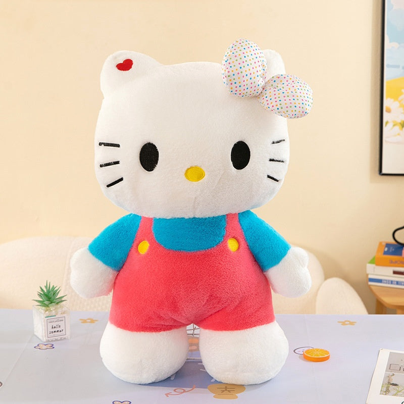 Sanrio Hello Kitty Large 40cm/ 15.75inch Plush Doll, Kitty Cat Stuffed Toy, Creative Pillow, Cute Anime Doll, Toy, the Best Choice for Holiday Gifts