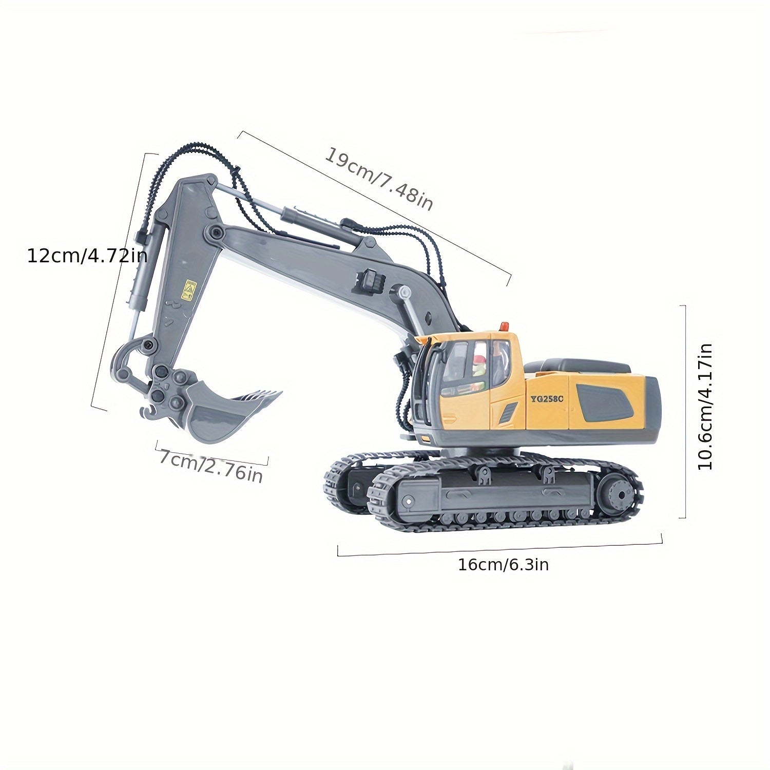 [Ideal Gift] 1pc/2pcs 1:24 Alloy Bulldozer, Dump Truck And Excavator (11 Channels), Capable of Forward, Backward, Left Turn, Right Turn, And Sound, for Indoor And Outdoor Use, Ideal Christmas Birthday Gift for Boys Girls