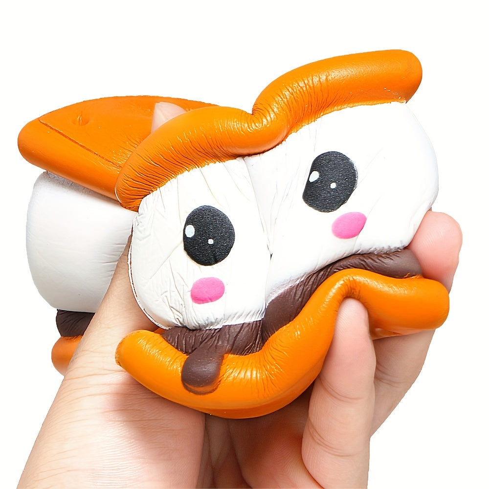 [Fun Squishy Toy] Adorable Chocolate Cookie Sensory Fidget Squishy Toy, Soft Slow Rebound PU, Non-Toxic, Safe For Youngsters Fun Colorful Design With Smiling Face And Chocolate Chip Accents