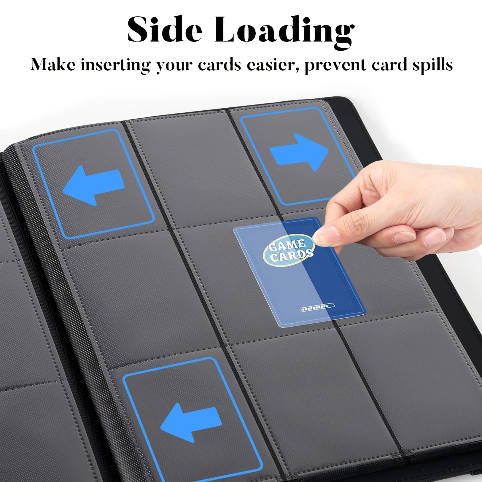 Lumus&Solem 7/10 Pack 9 Pockets Trading Card Binder, Each Card Binder Can Hold Up 360 Cards, Fit For PTCG, Baseball, Football, Basketball, K-pop Photocard