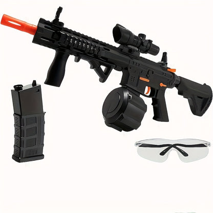 Outdoor Interactive Shooting Toy Gun, Portable Electric Gun Toy, Rechargeable Combat Toy, High-performance Cool Toy Gun, Rechargeable Splash Ball Toy, Suitable For Outdoor Activities, Shooting Games, Party Gifts. Christmas And New Year
