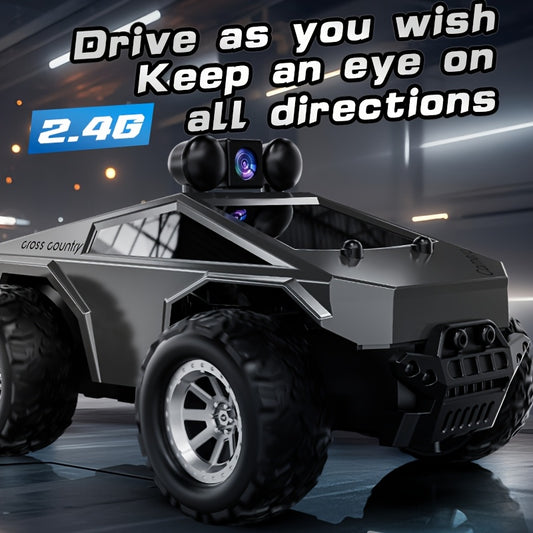 1:28 Scale RC Car Off-road Pickup Truck with 480P HD Camera, 2.4GHz App Control Virtual Reality Function RC Racing Car, 2 Rechargeable Batteries Monster Truck Toys for Adults, Adult Kids Holiday Gift