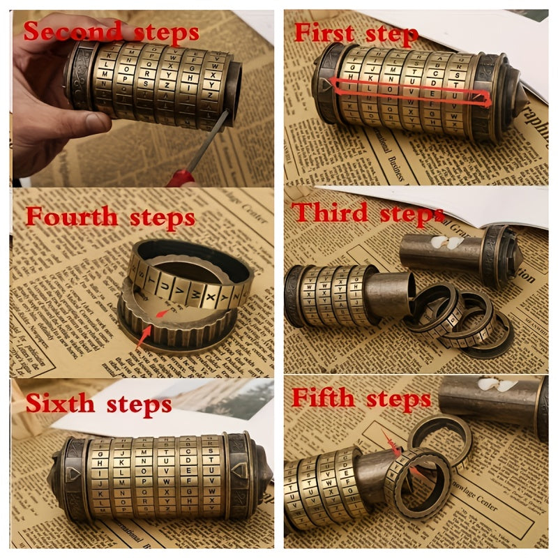 Retro Mini Combination Lock, Brain Teasers, Boxed Puzzles, Creative Puzzle Gift Sets, Puzzle Games, Fun, Creative, And Romantic, Birthday Gifts, Combination Lock Wedding Gifts, Valentine's Day Gifts, Escape Room Props, Christmas Gifts