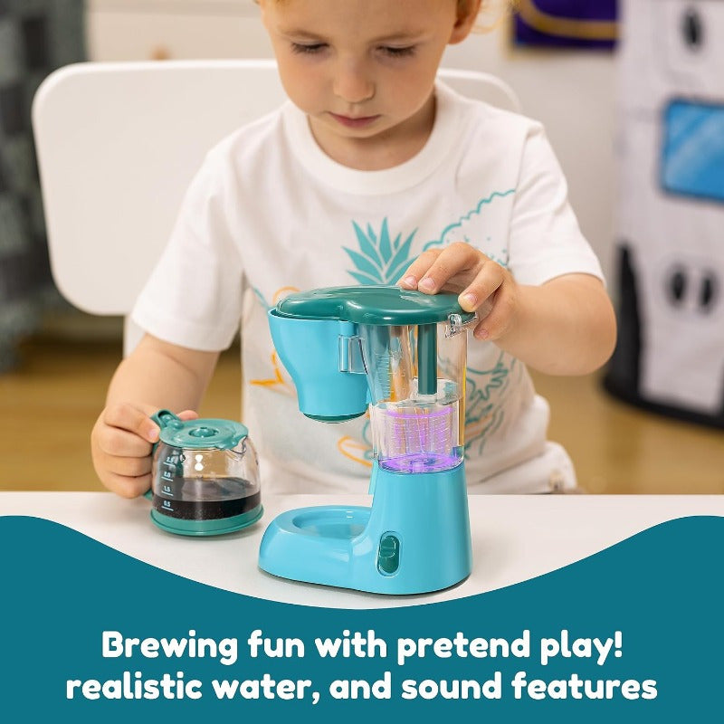 1 Set Kids Play Kitchen Toys with Realistic Coffee Maker, Mixer & Toaster Suitable for Pretend Play, Role-Playing Games, Birthday Gifts for &, for Ages 3+ with Appliance Toys (No Revision to Original Specs)
