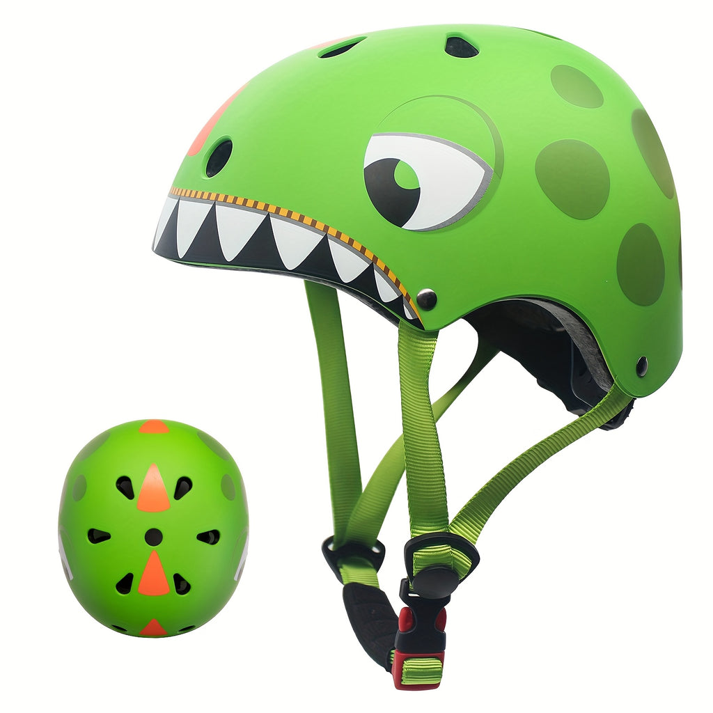 Lightweight Helmets for Children Aged 5 And Above, Suitable for Boys And Girls, Including Protective Gear for Various Sports. This Set Features a Bike Helmet Along with Knee And Elbow Pads for Safety While Cycling