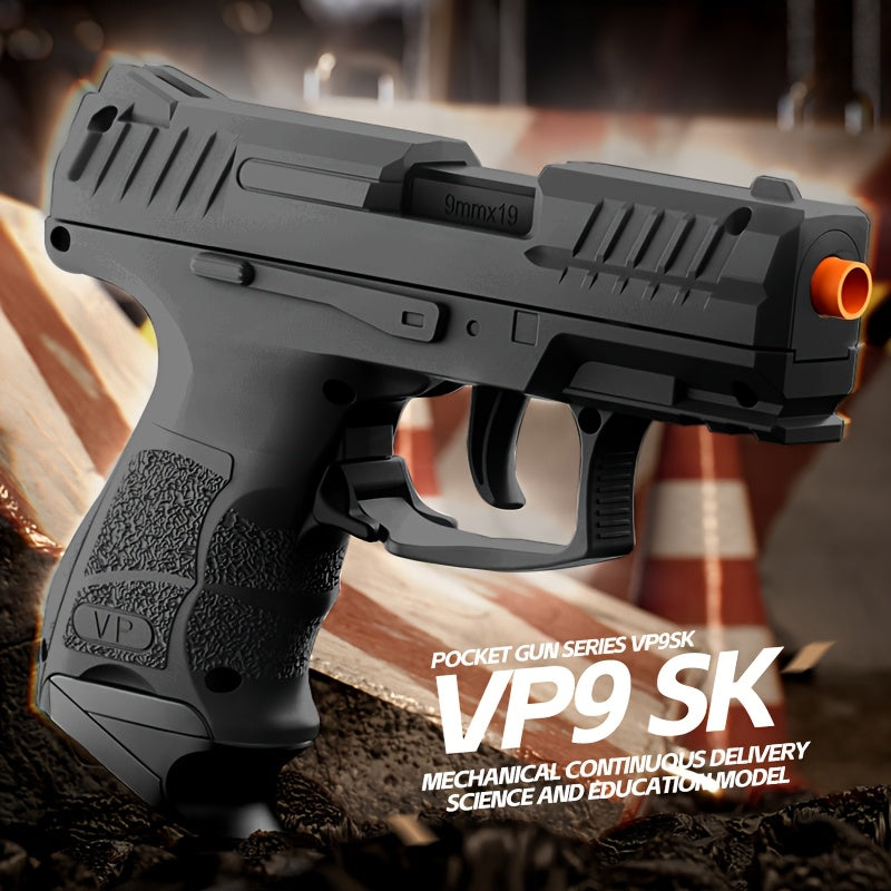 VP9 New Toy Gun Soft Bullet Gun Pistol Shell Throwing Continuous [Upgraded Version Of Continuous], Toy Foam Shockwave, Outdoor Sports Shooting Games