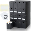 8000+ Trading Card Storage Box with Cardboard Storage Box Card Divider Label Sticker Card Organizer for Sports Card Storage Collection Compatible with TCG MTG Card Black 4 Row 4 in A Row