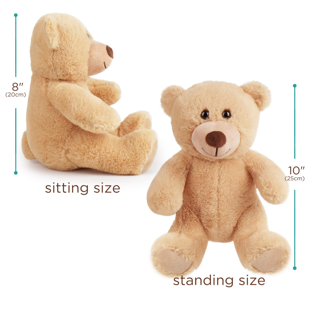 LotFancy Teddy Bear Stuffed Animals, Set of 5, 8 inch Small Teddy Bear Bulk, Baby Bear Plush Toy for Baby Shower Decoration, Kids Birthday Gift For Boys Girls, Gifts for Girlfriend, Birthday Christmas Gifts Valentine's Day Brown