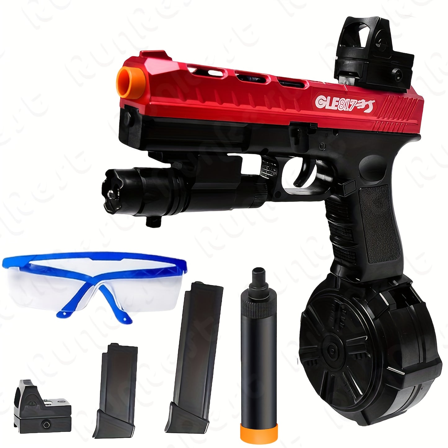 New Toy Gun Electric Full Auto Shooting Toy, Outdoor Sport Interactive Game Toy, Rechargeable Portable Gun Toy High-speed Splash Ball Toy Rifle, Long Battery Life - Suitable for Team Collaborative Game Toys for Outdoor And Indoor Activities.