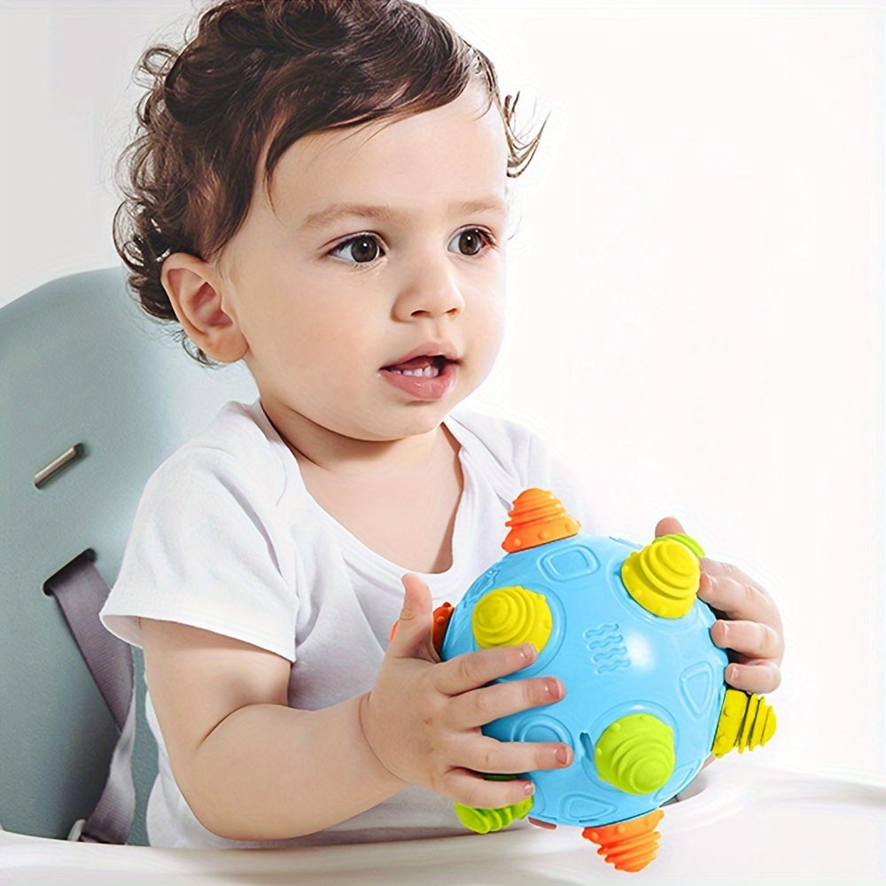 Music Shake Dancing Ball Toy - BPA Free Bouncing Sensory Developmental Ball for Boys And Girls Interactive Electric Rolling Ball with Fun Sounds And Melodies Encourages Jumping And Crawling, Easter
