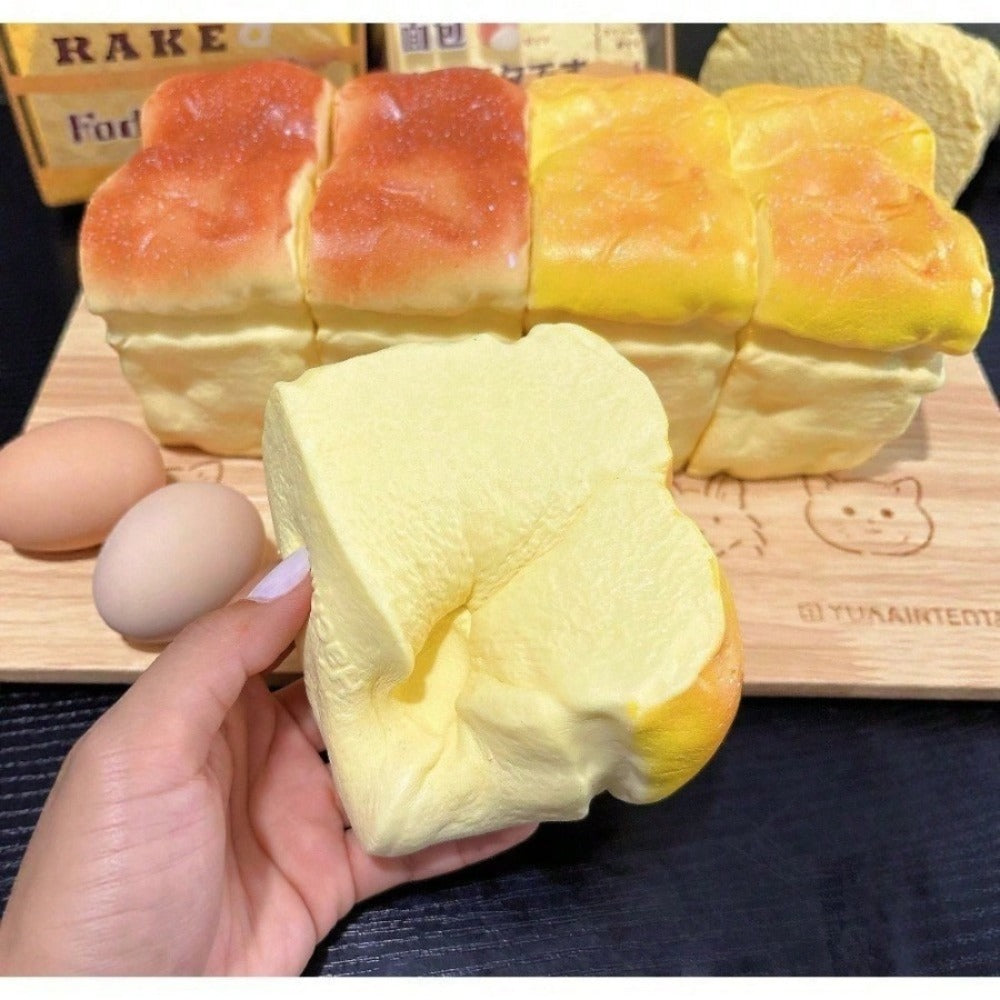 Pressure relief toys - simulated bread soft slow rebound - soft skin touch sticky mud texture - Non-Toxic Material, Desk Decor with Slow Rising Feature, Fidget Game