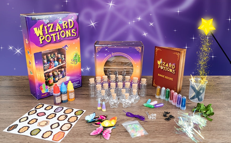 [Halloween Christmas Birthday] DIY Magic Potion Craft Kit, Wizard Potion Bottles Making Set, Fantasy Wizard Themed Arts And Crafts for Kids 6+, Halloween Christmas Birthday Gifts, Party Creative Activities