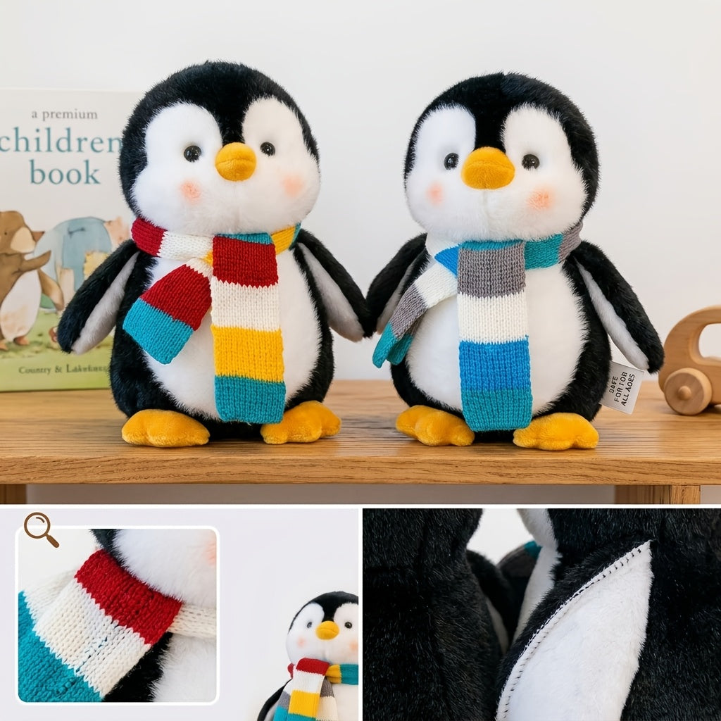 Cute Scarf Penguin Plush Toy, Soft Penguin Plush Toy, Desktop Sofa Doll, Birthday Valentine'S Day Thanksgiving Christmas Gift, 1pc