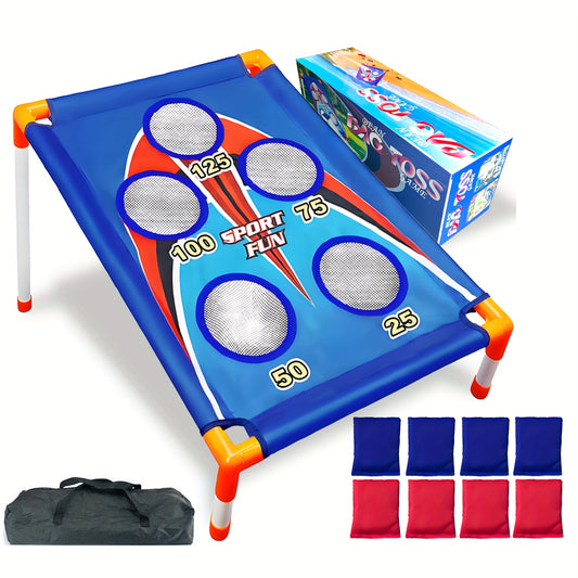 Bean Bag Toss Game Set - 1 Boards, 8 Bean Bags & Carry Bag | Outdoor/Indoor Fun for Kids & Adults | Perfect for Camping, Parties, Beach, Backyard | Halloween & Christmas Gift