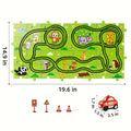 39pcs/ 56pcs/ 73pcs Jigsaw Puzzle Race Track Car Set Toys, Puzzle Tracks Car Toys Gifts for Boys Kids