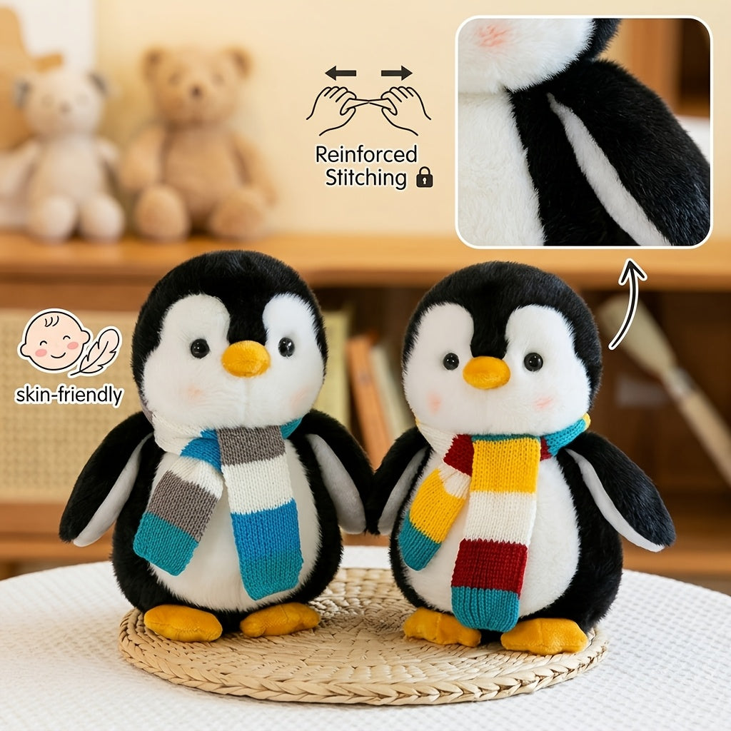 Cute Scarf Penguin Plush Toy, Soft Penguin Plush Toy, Desktop Sofa Doll, Birthday Valentine'S Day Thanksgiving Christmas Gift, 1pc