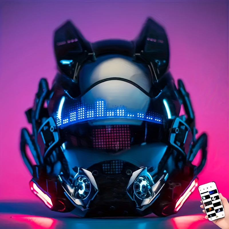 Cyberpunk Masks, Black Mask Additions, Halloween Role-Playing Photo Props, Bar Clubs, Party Supplies, Stage Performances, Gifts And Collectibles, Role-Playing, Bar Club Party Supplies, Ideal Choice for Gifts