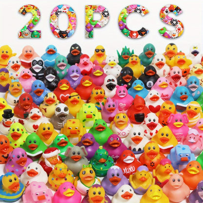 JXJ Rubber Duck - 2" Bulk Floating Duck for Children - Bath Toy Variety - Party Gifts, Birthdays, Bathing, And More