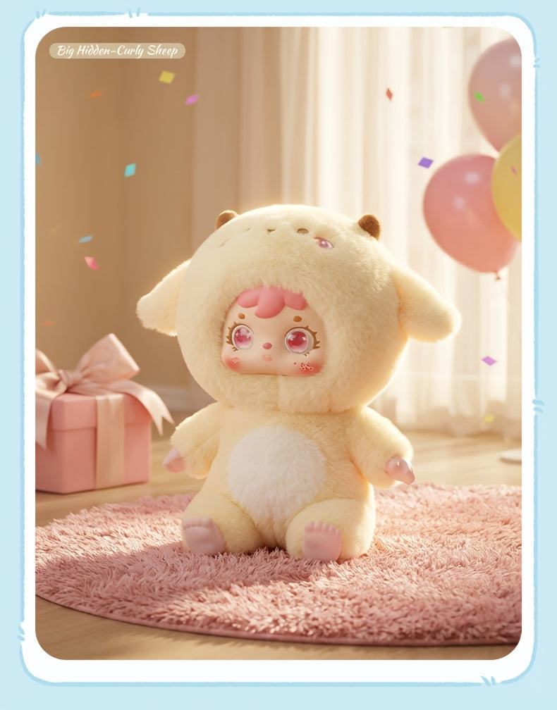 Samuel Cute Pet Series Plush Healing Doll, Cute Rabbit, Bear, Mianyang Shaped, Comes with Hanging Accessories And Birthday Gifts, Style Random 1pc